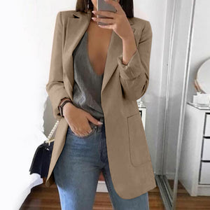 Joineles WomenJacket / Sleeve / Suit Coat 15 Color Slim Formal Blazer pro