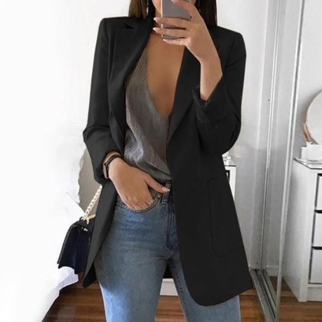 Joineles WomenJacket / Sleeve / Suit Coat 15 Color Slim Formal Blazer pro