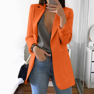 Joineles WomenJacket / Sleeve / Suit Coat 15 Color Slim Formal Blazer pro