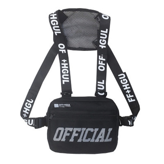 Streetwear Bags Women & Tactical Bag Men Bullet Street Hip Hop Chest Vest