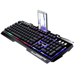 Keyboard with Colorful Lights and Mouse with 4 Adjustable DPI