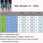 Newest  Stretch Ripped Distressed Skinny High Waist Denim Pants Jeans pro