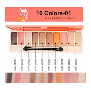 Eyeshadow Palette 10Colors Matte Eye shadow Fashion Glitter  Korean Style Cosmetics