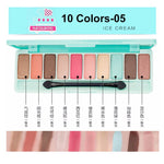 Eyeshadow Palette 10Colors Matte Eye shadow Fashion Glitter  Korean Style Cosmetics
